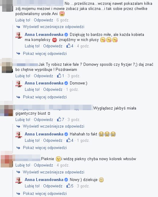 Anna Lewandowska zmieniła fryzurę (Facebook)