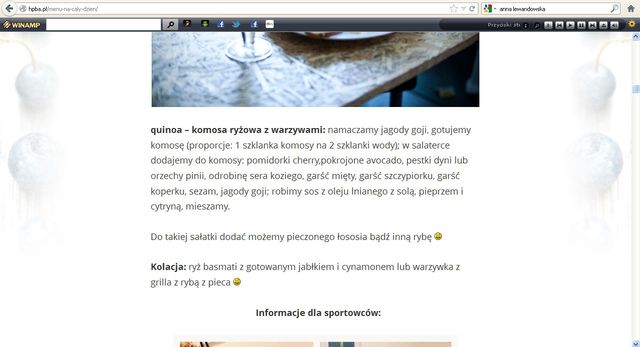 Anna Lewandowska zdradziła tajniki swojej diety