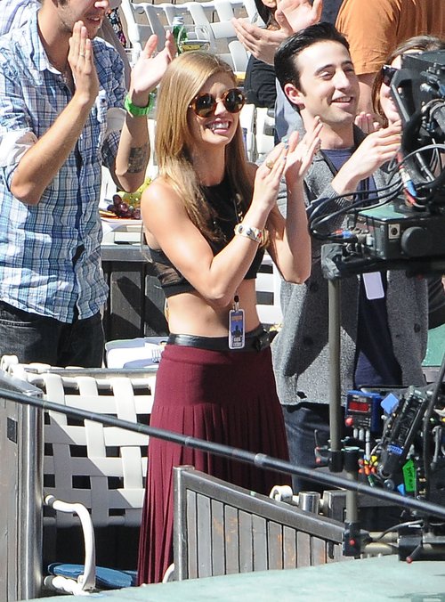 AnnaLynne na planie serialu 90210 (FOTO)
