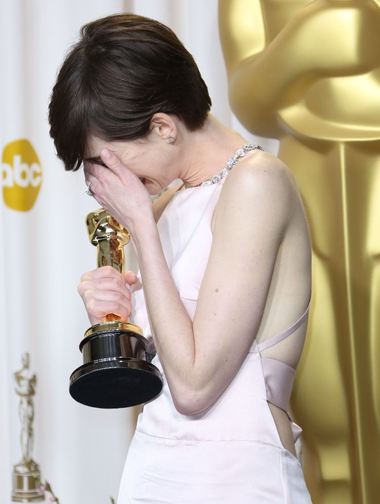 Anne Hathaway ćwiczyła przemowę wiele razy bo chce być lubia