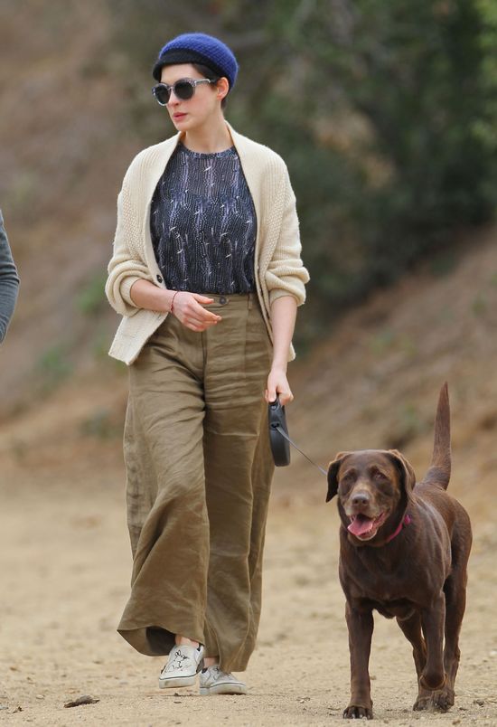 Anne Hathaway zostawiła psią kupę na samochodzie paparazzo