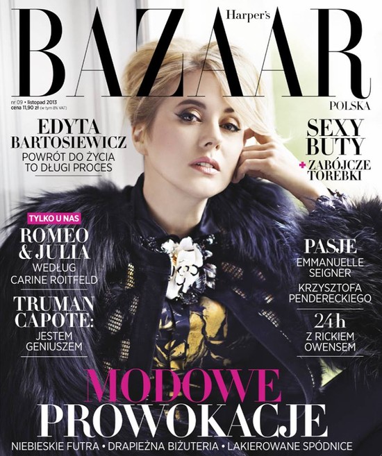 Edyta Bartosiewicz w listopadowym Harper's Bazaar (FOTO)