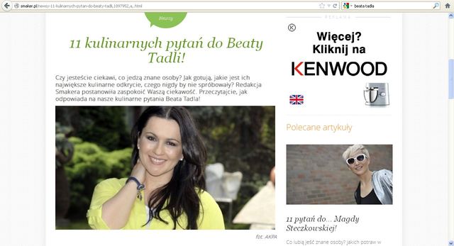 Beata Tadla przyznała się do pewnej fobii