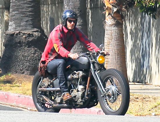 David Beckham na motocyklu (FOTO)