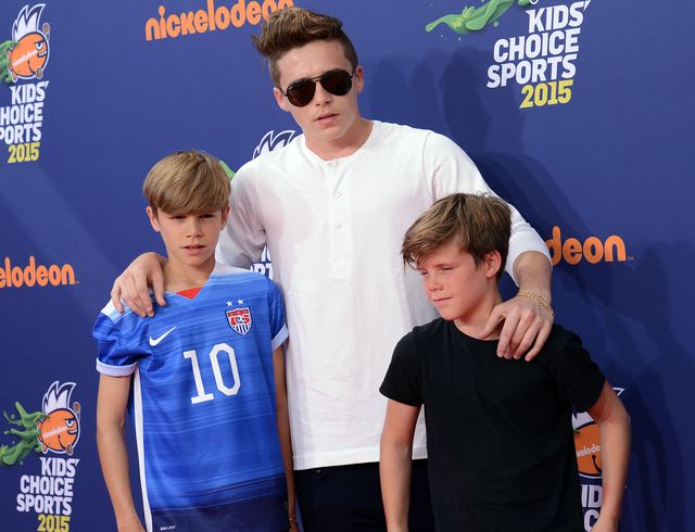 Brooklyn Beckham zabrał braci na Kid's Choice Sports Awards