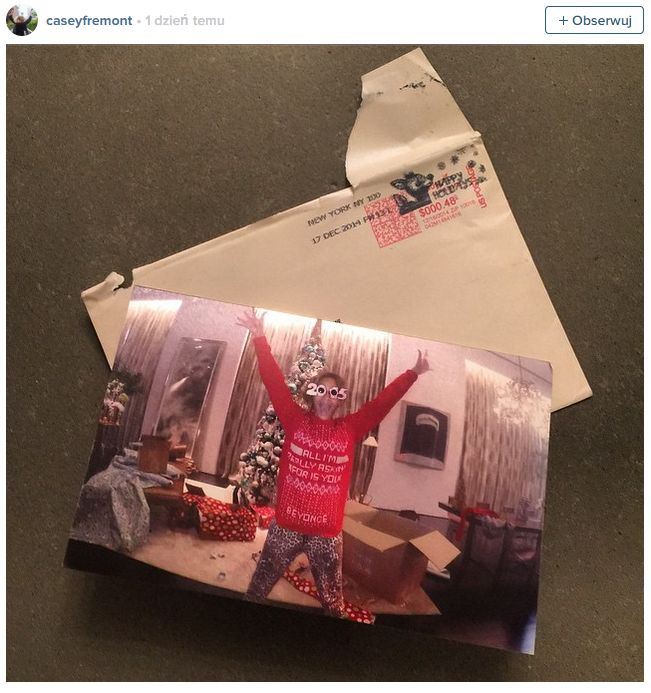 Zamieszanie wokół świątecznej kartki Beyonce (FOTO)