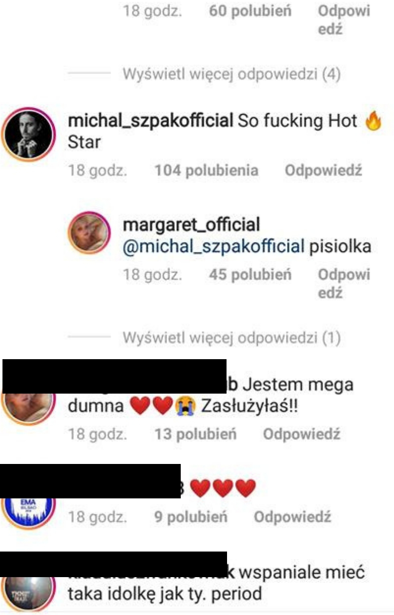 Michał Szpak MOCNO skomentował sukces Margaret na MTV EMA!