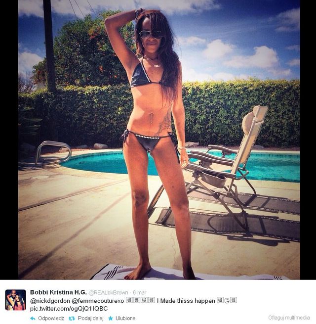 Córka Whitney Houston ma figurę dziecka (FOTO)