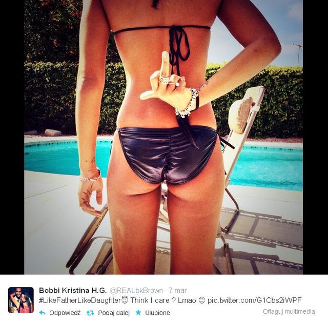 Córka Whitney Houston ma figurę dziecka (FOTO) Córka Whitney Houston ma figurę dziecka (FOTO)