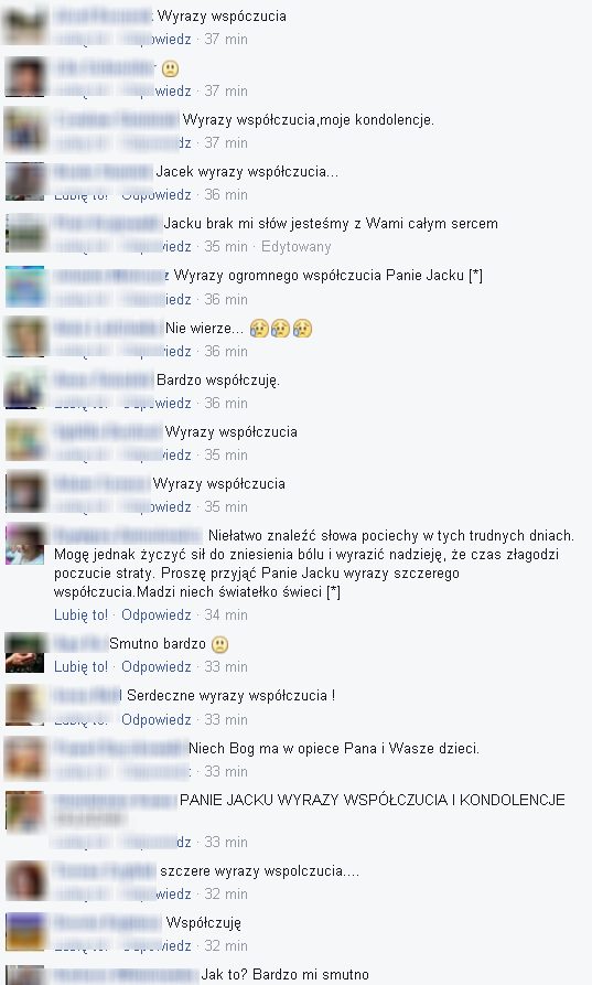 Jacek Borkowski na FB: SŁOŃCE moje zgasło...