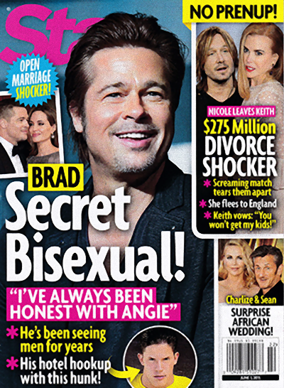 Magazyn Star: Brad Pitt jest biseksualny!