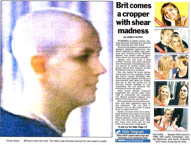 Britney Spears nie żałuje ogolenia głowy (ZDJĘCIA)