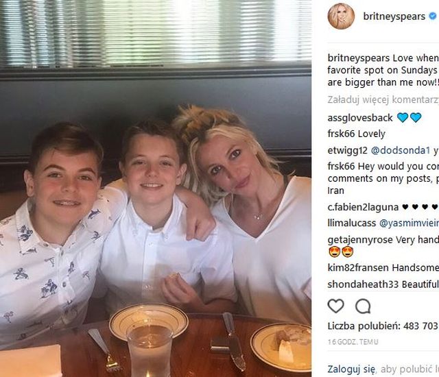 Britney Spears pokazała SYNÓW. Jak oni UROŚLI! (Instagram)