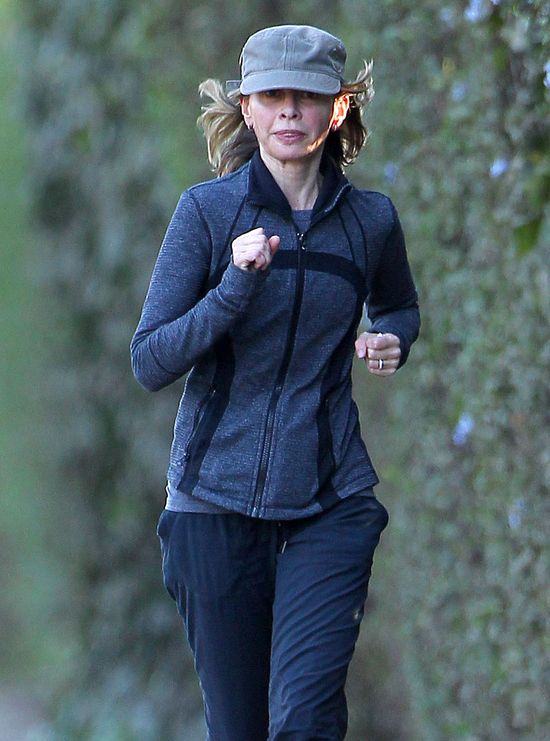 Chudziutka Calista Flockhart uprawia jogging (FOTO) Chudziutka Calista Flockhart uprawia jogging (FOTO)
