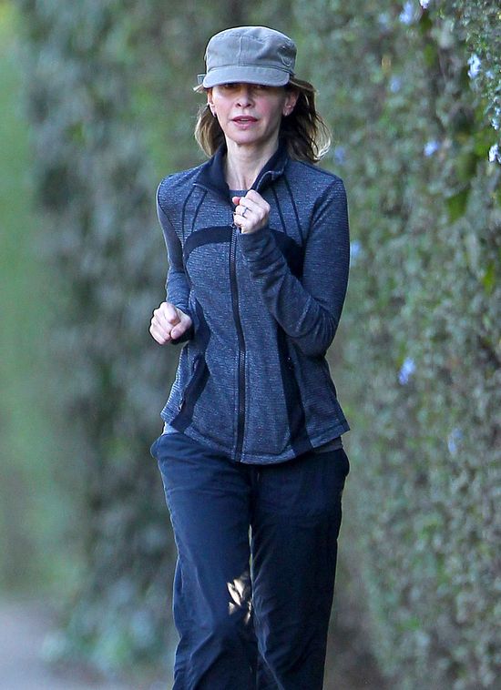 Chudziutka Calista Flockhart uprawia jogging (FOTO) Chudziutka Calista Flockhart uprawia jogging (FOTO)