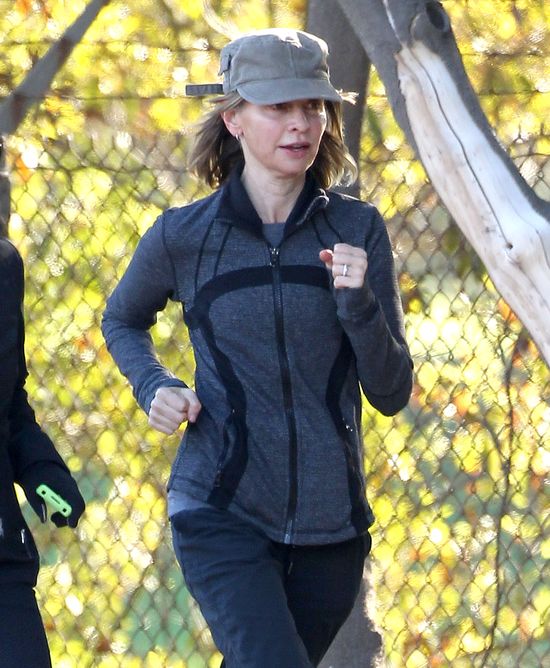Chudziutka Calista Flockhart uprawia jogging (FOTO) Chudziutka Calista Flockhart uprawia jogging (FOTO)
