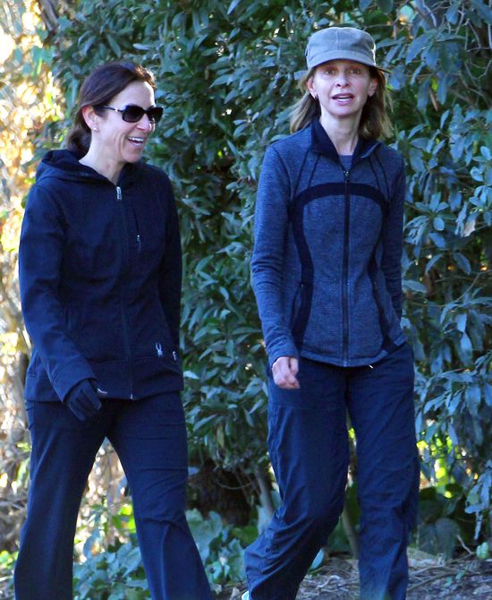 Chudziutka Calista Flockhart uprawia jogging (FOTO) Chudziutka Calista Flockhart uprawia jogging (FOTO)