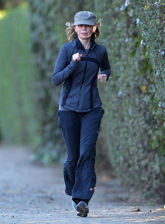 Chudziutka Calista Flockhart uprawia jogging (FOTO) Chudziutka Calista Flockhart uprawia jogging (FOTO)