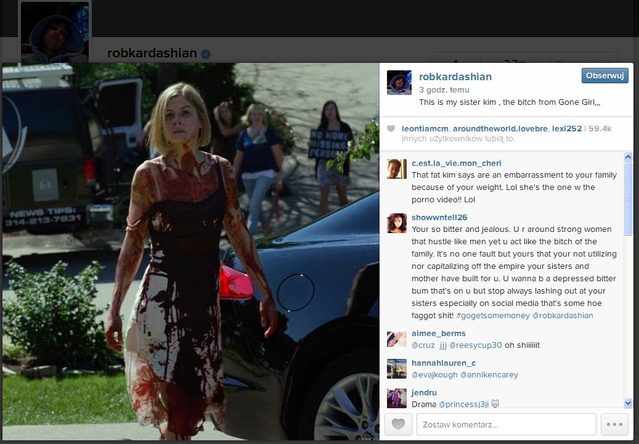 Rob Kardashian nazwał Kim dzi*ką i... Rob Kardashian nazwał Kim dzi*ką i...