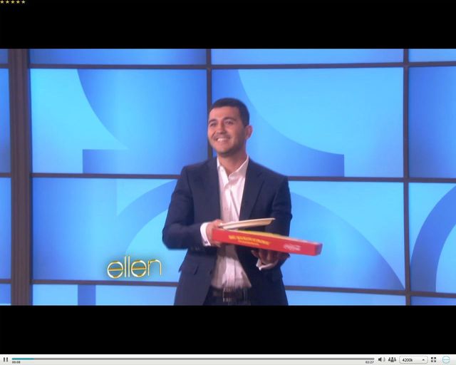 1000 dolarów napiwku za dostarczenie pizzy na oscarową galę 