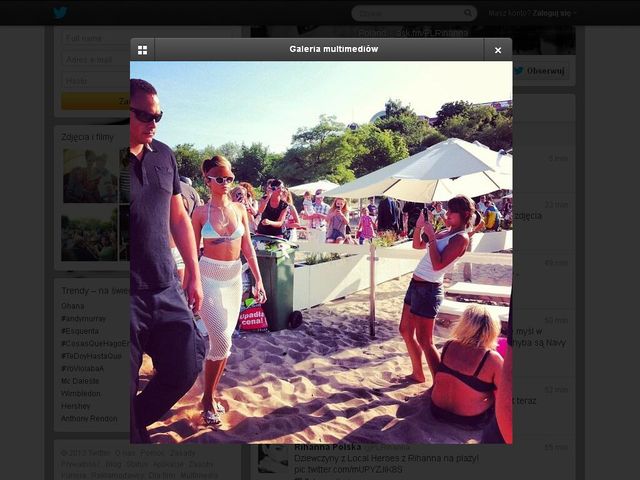 Rihannie nie podobało się na sopockiej plaży? Rihannie nie podobało się na sopockiej plaży?