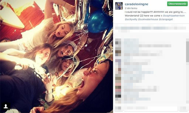 Cara Delevingne świętuje 22. urodziny (FOTO)