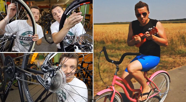 CeZik jedzie na rowerze... (VIDEO)