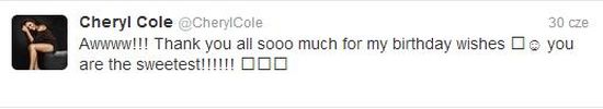 Mocno zakraplane urodziny Cheryl Cole