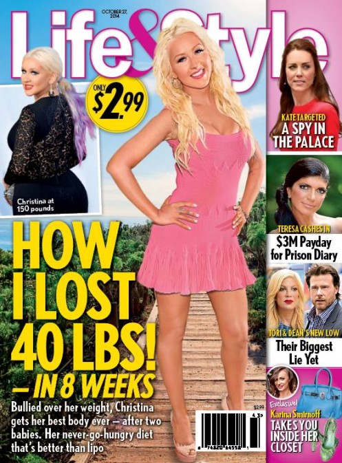 Christina Aguilera schudła już 22 kilogramy w 8 tygodni!