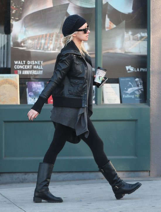 Christina Aguilera na co dzień nie chwali się nową figurą 