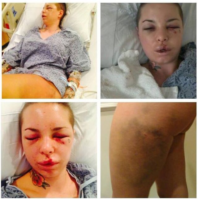 Brutalnie pobita Christy Mack wróciła na salony (FOTO)