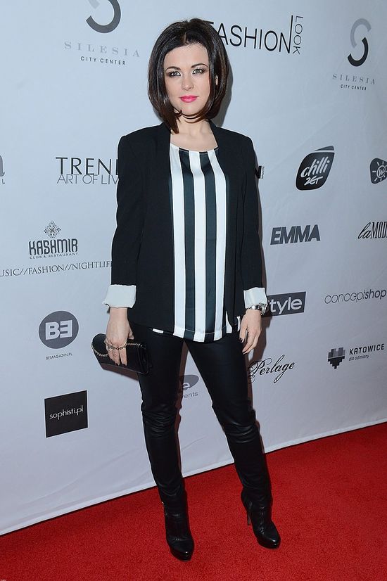 Maciej Musiał - rodzynek na modowej imprezie (FOTO)