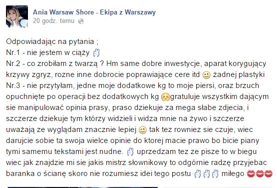 Ania z Warsaw Shore nieźle się wkurzyła
