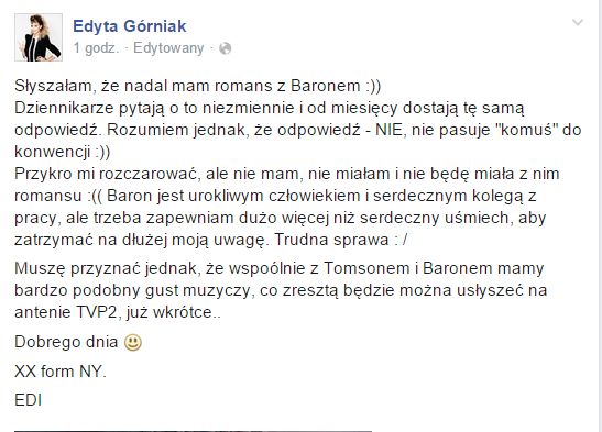 Cała prawda o związku Górniak i Barona
