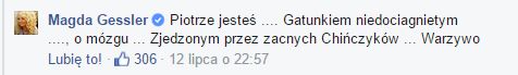 Magdzie Gessler puściły nerwy na FB Magdzie Gessler puściły nerwy na FB
