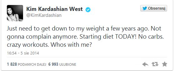 Kanye West naciska na Kim, by zrzuciła kilka kilogramów?