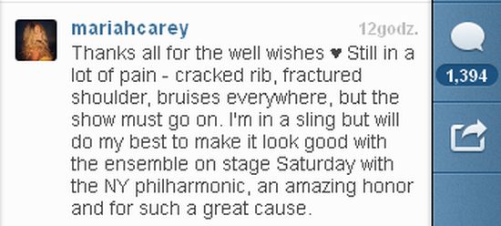 Mariah Carey zamieściła video ze szpitala (VIDEO)