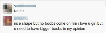 Do Rihanny: Dziewczyno, gdzie Twoje cycki?