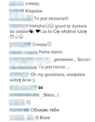 Pod zdjęciem Lewandowskiej:Straszne, kiepskie, creepy (Inta) Pod zdjęciem Lewandowskiej:Straszne, kiepskie, creepy (Inta)