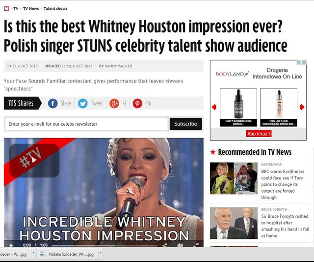 Zagraniczne media rozpływają się nad Natalią Szroeder VIDEO