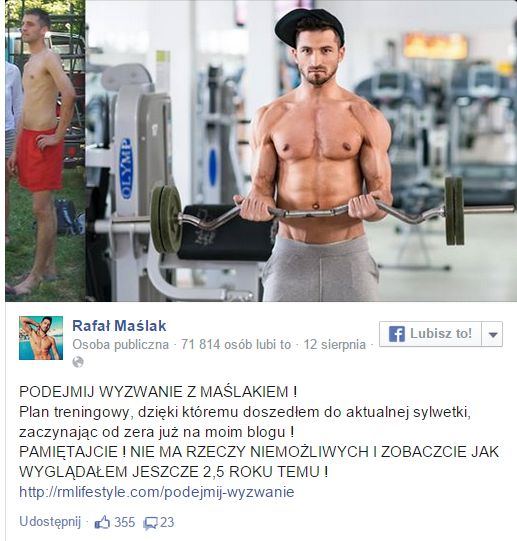 Jak wygląda dieta Rafała Maślaka? (FOTO)