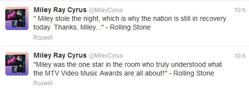 Co Miley Cyrus sądzi o swoim występie podczas VMA 2013? Co Miley Cyrus sądzi o swoim występie podczas VMA 2013?