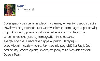 Jest video z wypadku Dody (VIDEO)