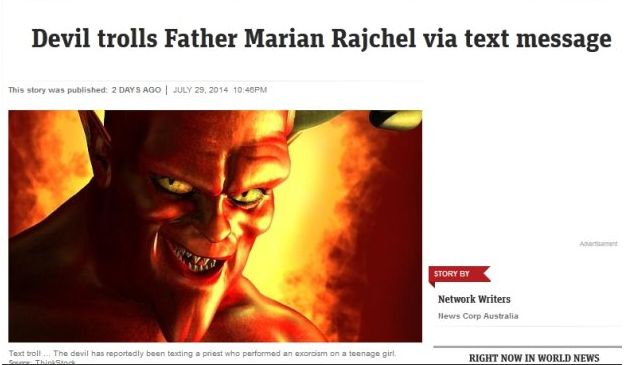 Polski ksiądz twierdzi, że dostaje smsy od szatana!