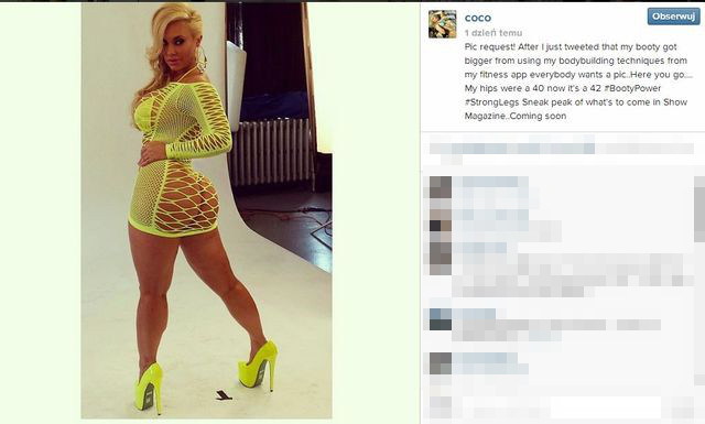 Twierdzi, że pośladki rosną jej od ćwiczeń (FOTO) Twierdzi, że pośladki rosną jej od ćwiczeń (FOTO)