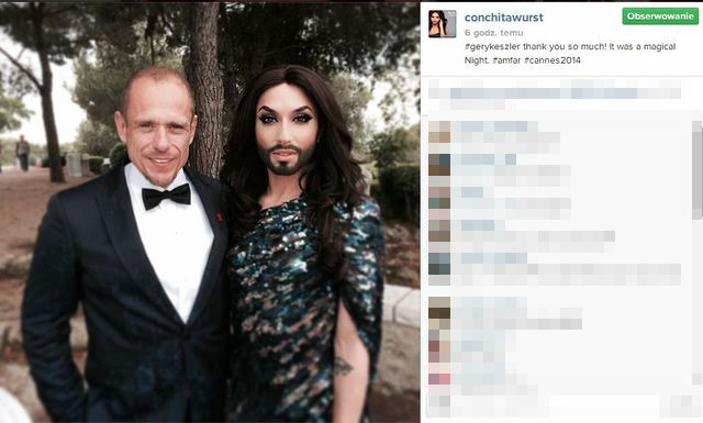 Conchita Wurst w Cannes! (FOTO)
