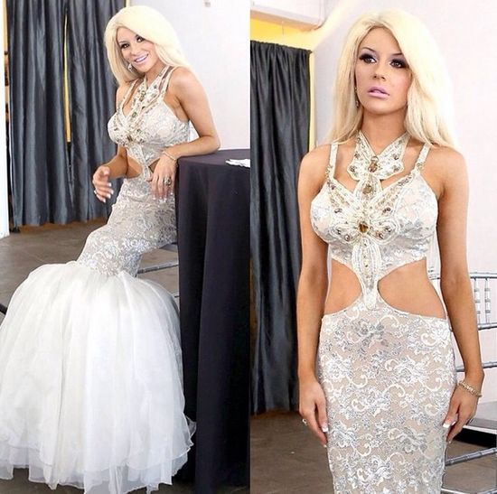 Courtney Stodden w najbrzydszej sukni ślubnej na świecie 