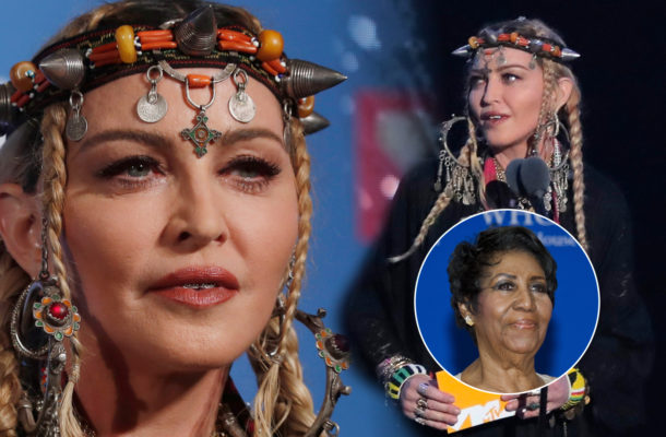 Madonna w SKANDALICZNY sposób „uhonorowała” Arethę Franklin na MTV!