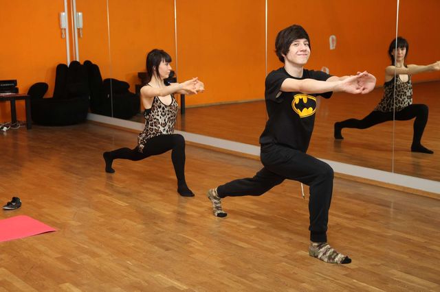  Dawid Kwiatkowski trenuje przed dzisiejszym odcinkiem TzG