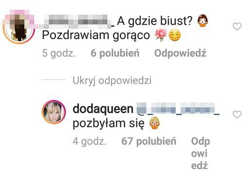 Dlaczego Doda zmniejszyła biust? Zdradziła to fanom